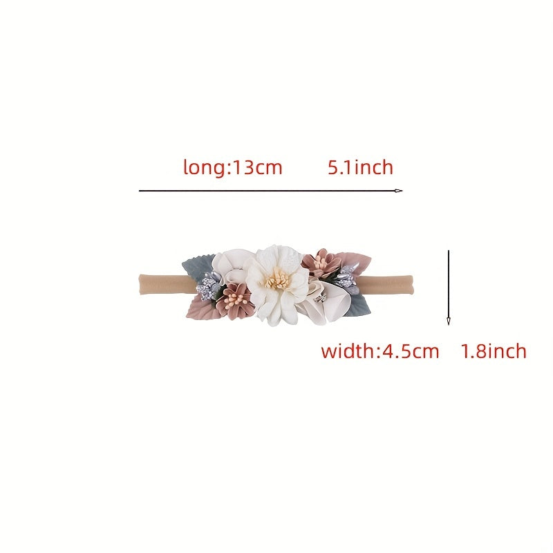 Cute Boy Elastic Hair Band Head Flower Toddler Headband Kids