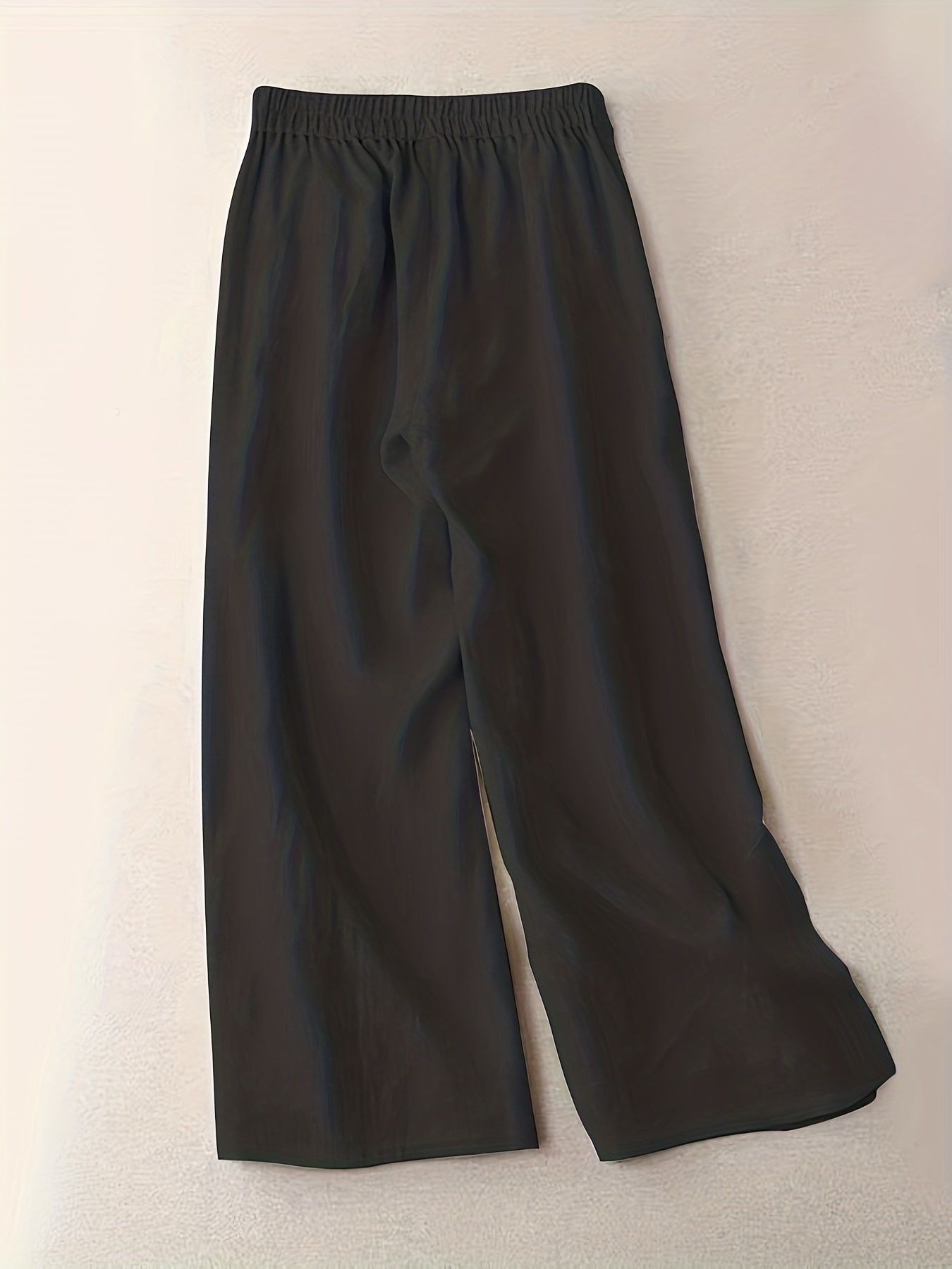 Solid Split Wide Leg Pants for Spring & Summer