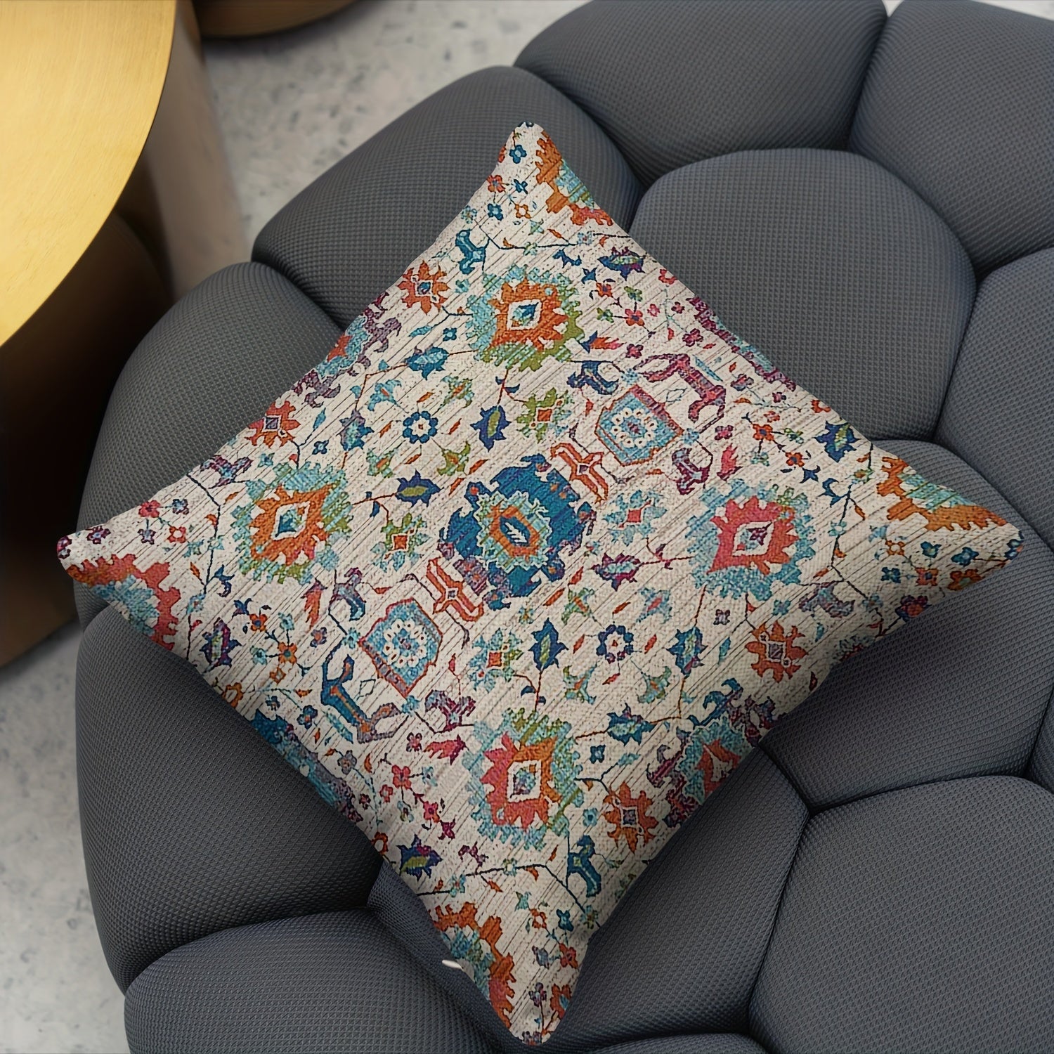 Bohemian Retro 18inch Throw Pillowcase Geometric Pattern Home Decor