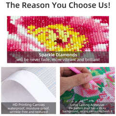 Colorful Tree Gem Arts Diamond Painting Kit 5D Full Round Rhinestone Home Deco