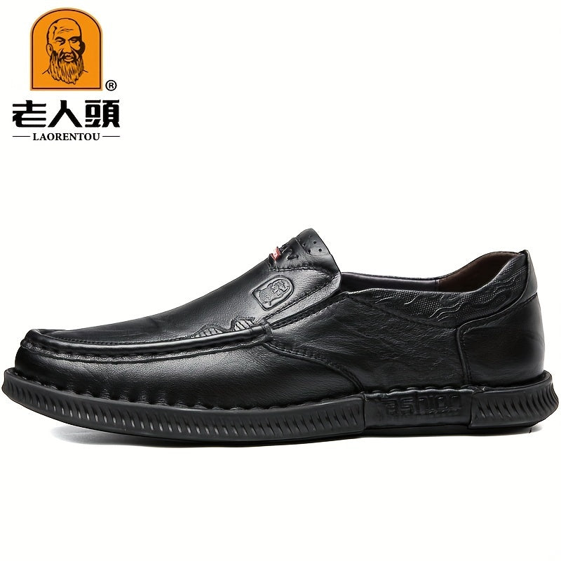 LAORENTOU Men's Leather Loafer Shoes Spring Summer