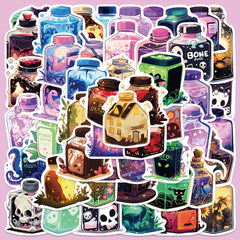 50pcs Magic Juice Series Stickers for Laptop Helmet Water Cup Decoration