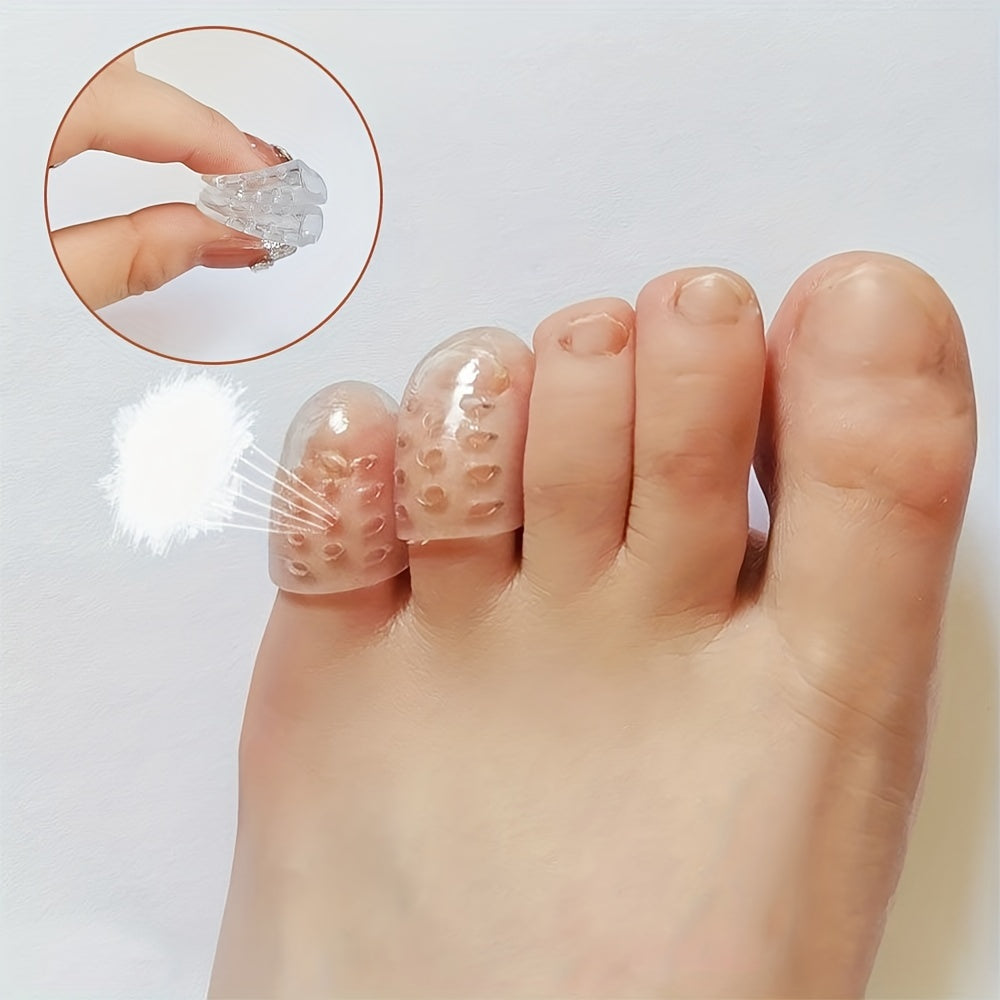 Silicone Toe Protectors Soft Breathable Anti Abrasion for Home Night Use