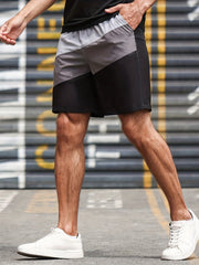 Men's Loose Shorts Quick Dry Block Sport Lightweight Athletic Shorts