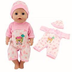 18 inch Animal Shafu Doll Clothes Velvet Hat Bear Onesie Suit for Christmas
