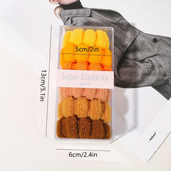 6pcs Wide Hair Tie Retro Elastic Hair Bands Hair Accessories For Girls