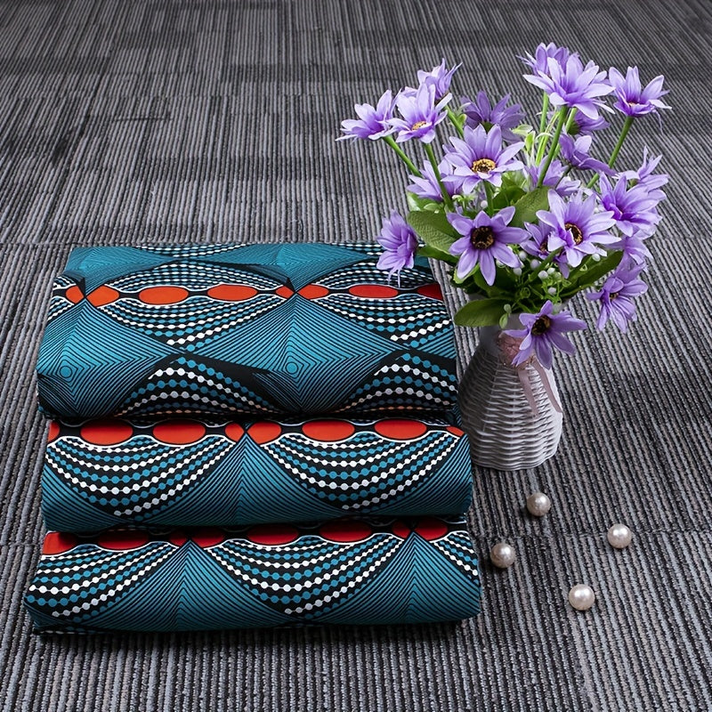 African Geometric Pattern Fabric - DIY Sewing Craft - Home Decor