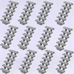 12pcs Staircase & Christmas Scene Building Blocks DIY Kit Mixed Colors
