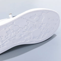 Women's Mesh Platform Sneakers Low Top Casual Skate Shoes