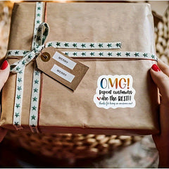 60PCS My Hello Mail Has Arrived Gift Wrapping Sticker Round Adhesive Decoration