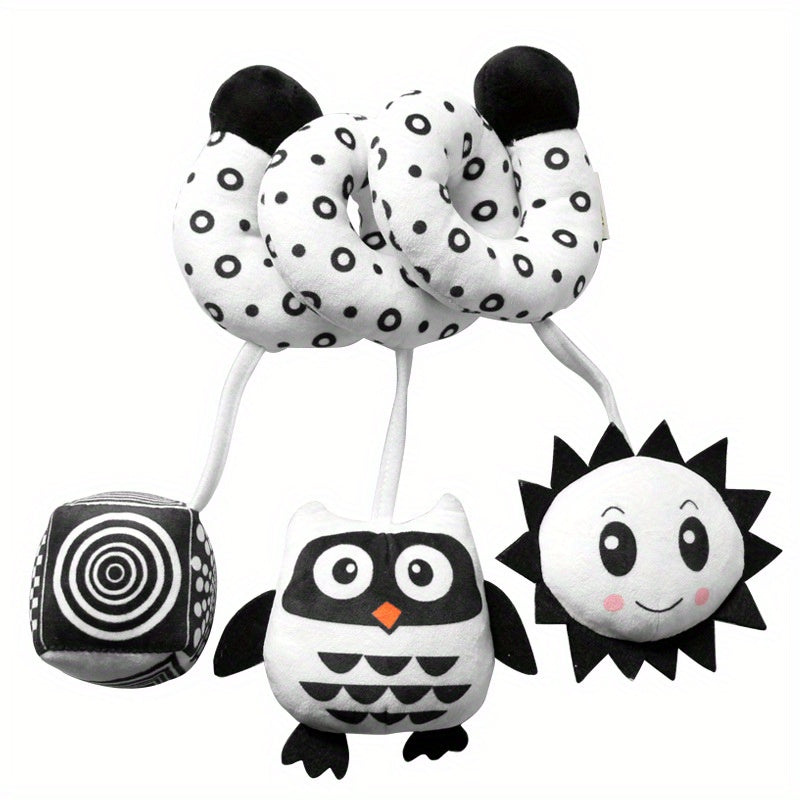 Cute Animal Crib Toy with Bell and Bee - Baby Toy Spot