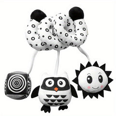 Cute Animal Crib Toy with Bell and Bee - Baby Toy Spot