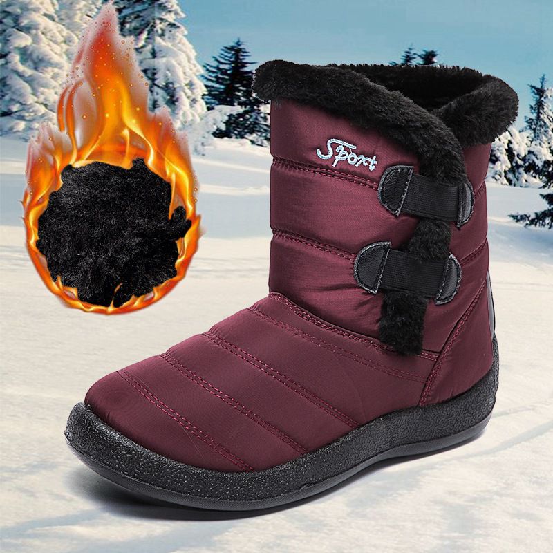 Women's Waterproof Snow Boots Plush Lined Short Boots