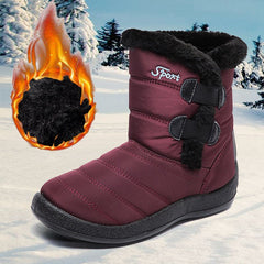 Women's Waterproof Snow Boots Plush Lined Short Boots