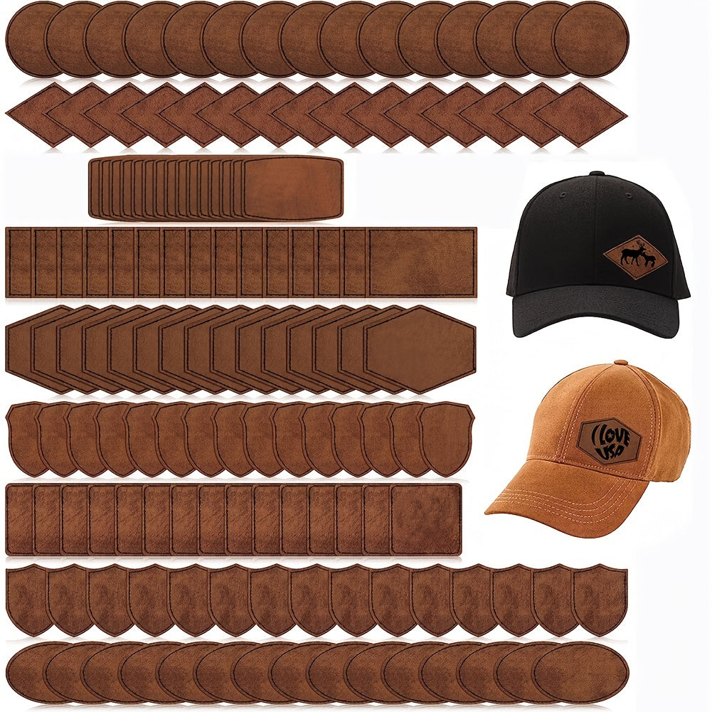 Assorted Laser Print Leatherette Patches, Custom Hot Press Iron On Sewing