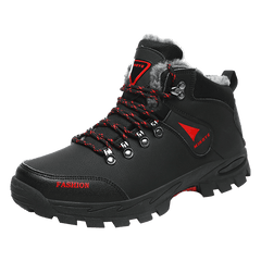 Men's Waterproof Snow Boots Non Slip Fleece Shoes