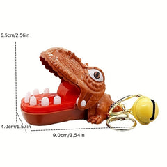 Dino Finger Bite Keychain Creative Bag Purse Pendant