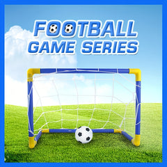Mini Portable Football Soccer Goal Set Game Toy Funny Birthday Christmas Gift