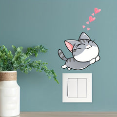 Luminous Cat Switch Sticker PVC Decoration Sticker