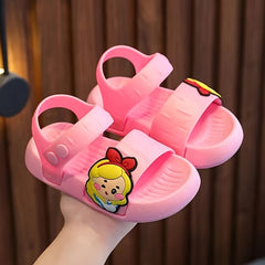 Summer Girl Print Sandals - Lightweight & Wear-Resistant Sole