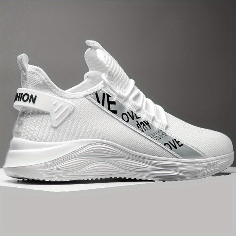 Women's Letter Print Sneakers Lace Up Outdoor Shoes