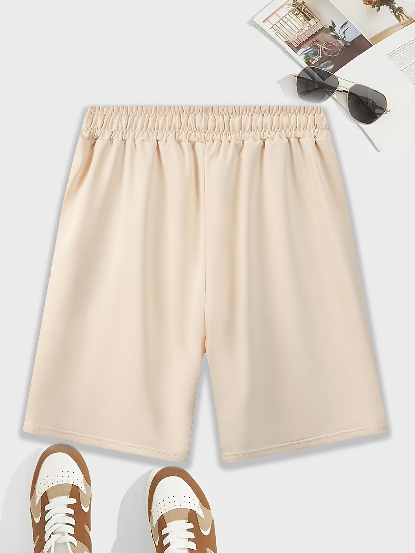Men's Dragon Graphic Drawstring Waist Shorts Chinese Year