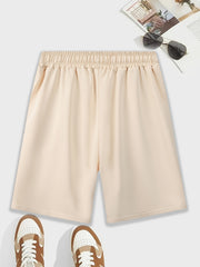 Men's Dragon Graphic Drawstring Waist Shorts Chinese Year