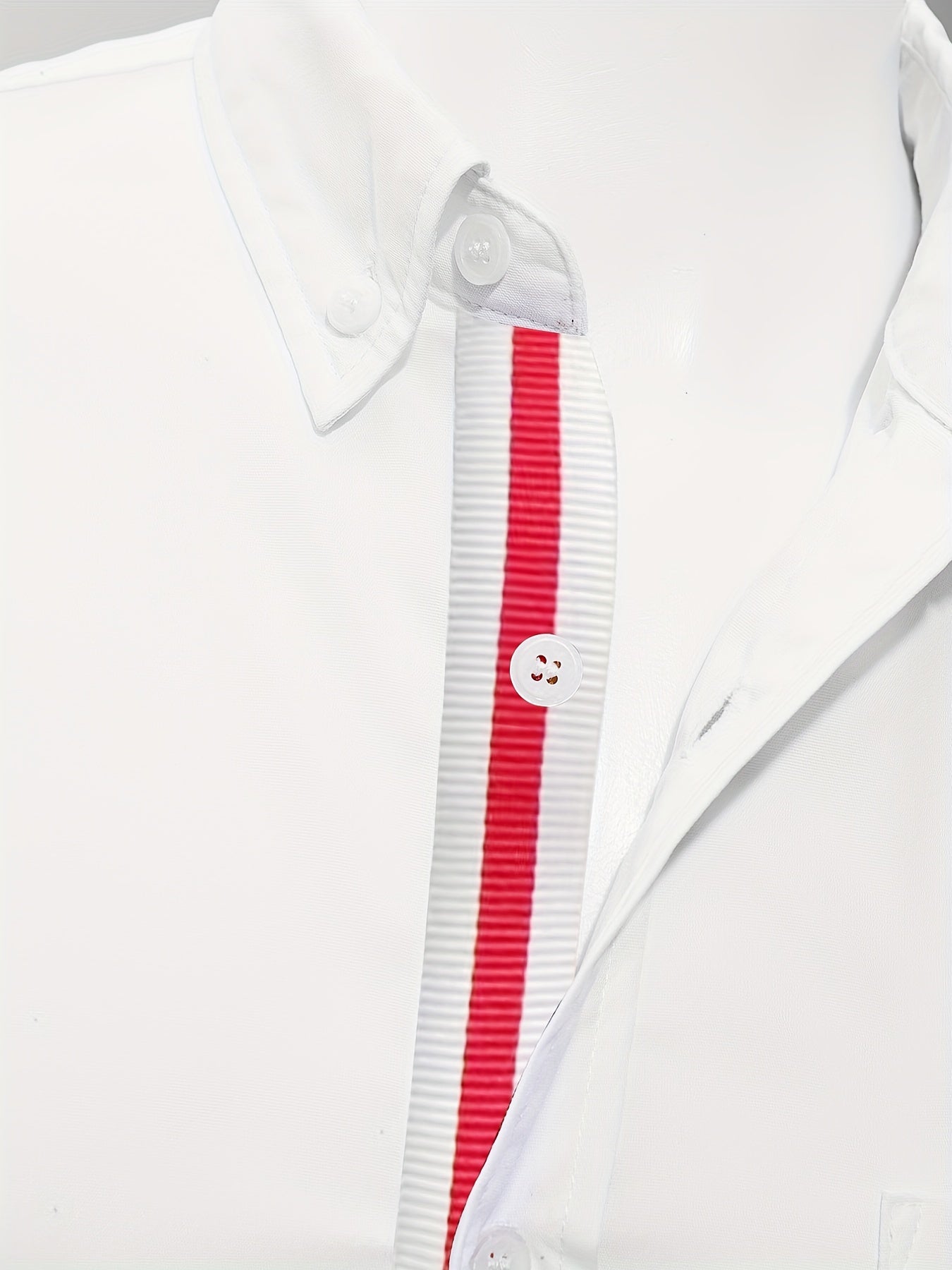 Men's Classic Solid Shirt Casual Lapel Button Up Long Sleeve Shirt