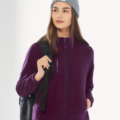 Casual Sweatshirt Jacket Mock Neck Zipper Pockets Sports Coat