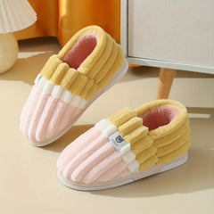 Men's Fleece Heel Wrapped Slippers, Assorted Colors