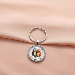 Vintage Owl Keychain For Men Bag Purse Accessory