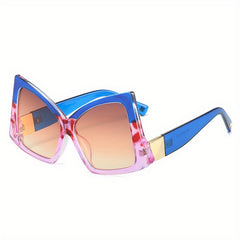 Y2K Irregular Frame Sunglasses For Women Men Casual Gradient Lens