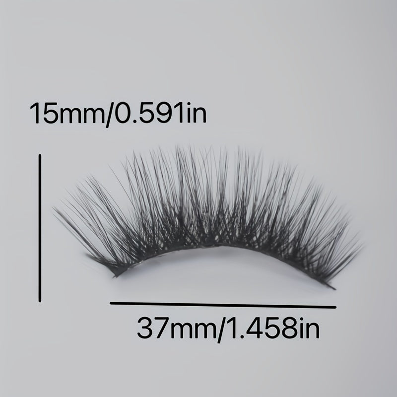 3D False Eyelashes Full Strip for Daily Wear Party, Women's Soft Lashes