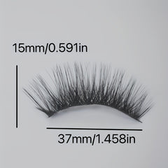 3D False Eyelashes Full Strip for Daily Wear Party, Women's Soft Lashes