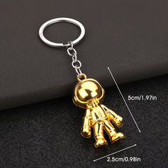 3D Astronaut Keychain Pendant for Keys Backpacks Wallets