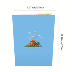 1pc Dinosaurs Pop Up Card for Birthday Father Mother Children Youth