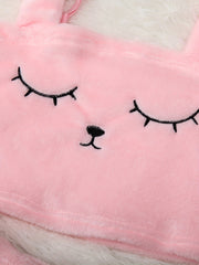 Cartoon Embroidery Pajama Set Plush Tank Top & Shorts