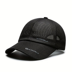 Men's Summer Sunscreen Baseball Cap Outdoor Fishing Breathable Mesh Peaked Cap
