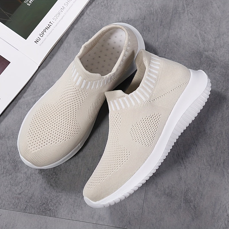 Breathable Lightweight Woven Shoes Soft Sole Shock Absorption Sock Shoes