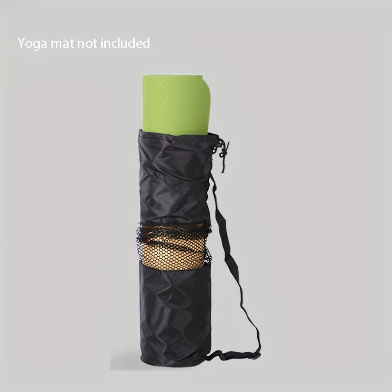 Yoga Mat Storage Bag Drawstring Mesh Backpack
