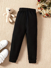 Boys Bear Print Casual Pants Kids Clothing Spring Fall