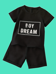 2pcs Boys Dream T-shirt & Shorts Summer Clothes Sets