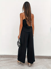 Casual Solid Cami Tops & Long Pants Suits Women's Clothing