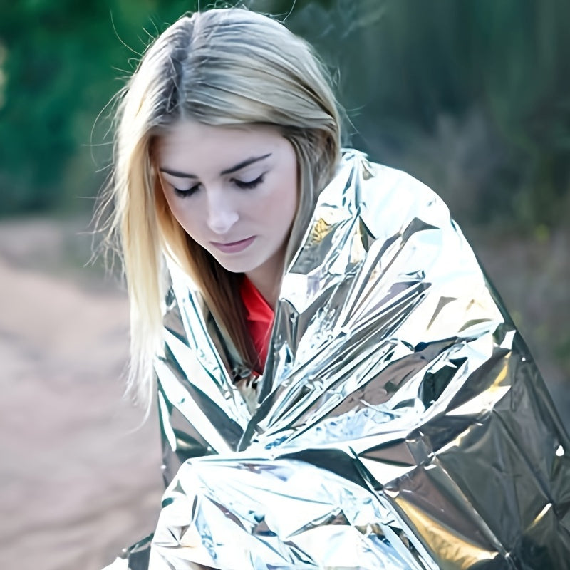 Outdoor First Aid Thermal Blanket 130 Double sided Silver Survival