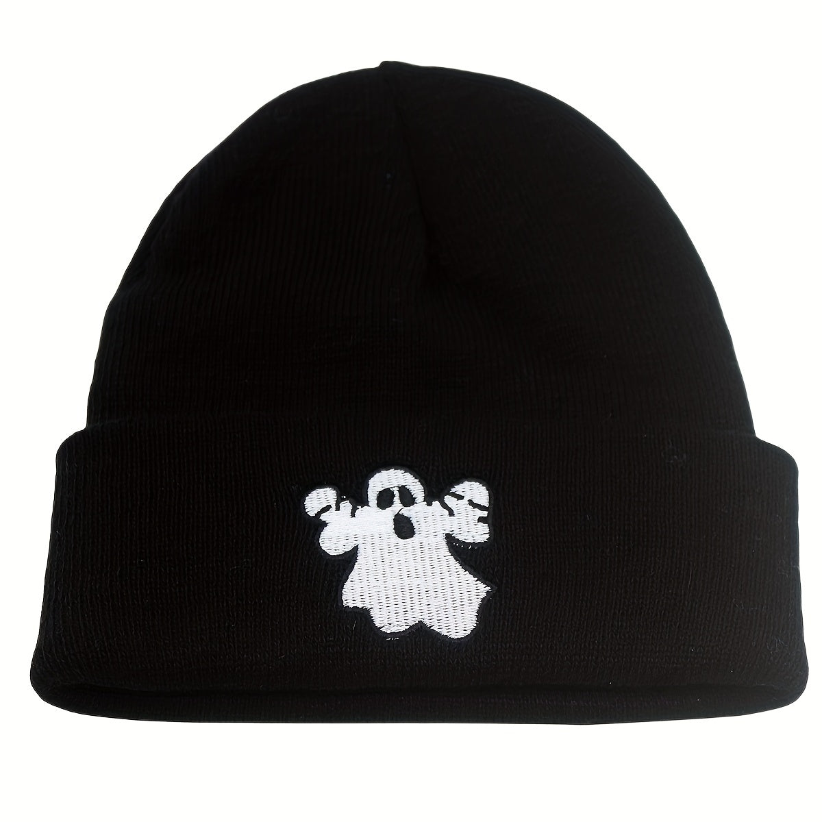 Halloween Beanie Knitted Hat Skull Pumpkin Ghost Embroidery Warm Skull Cap