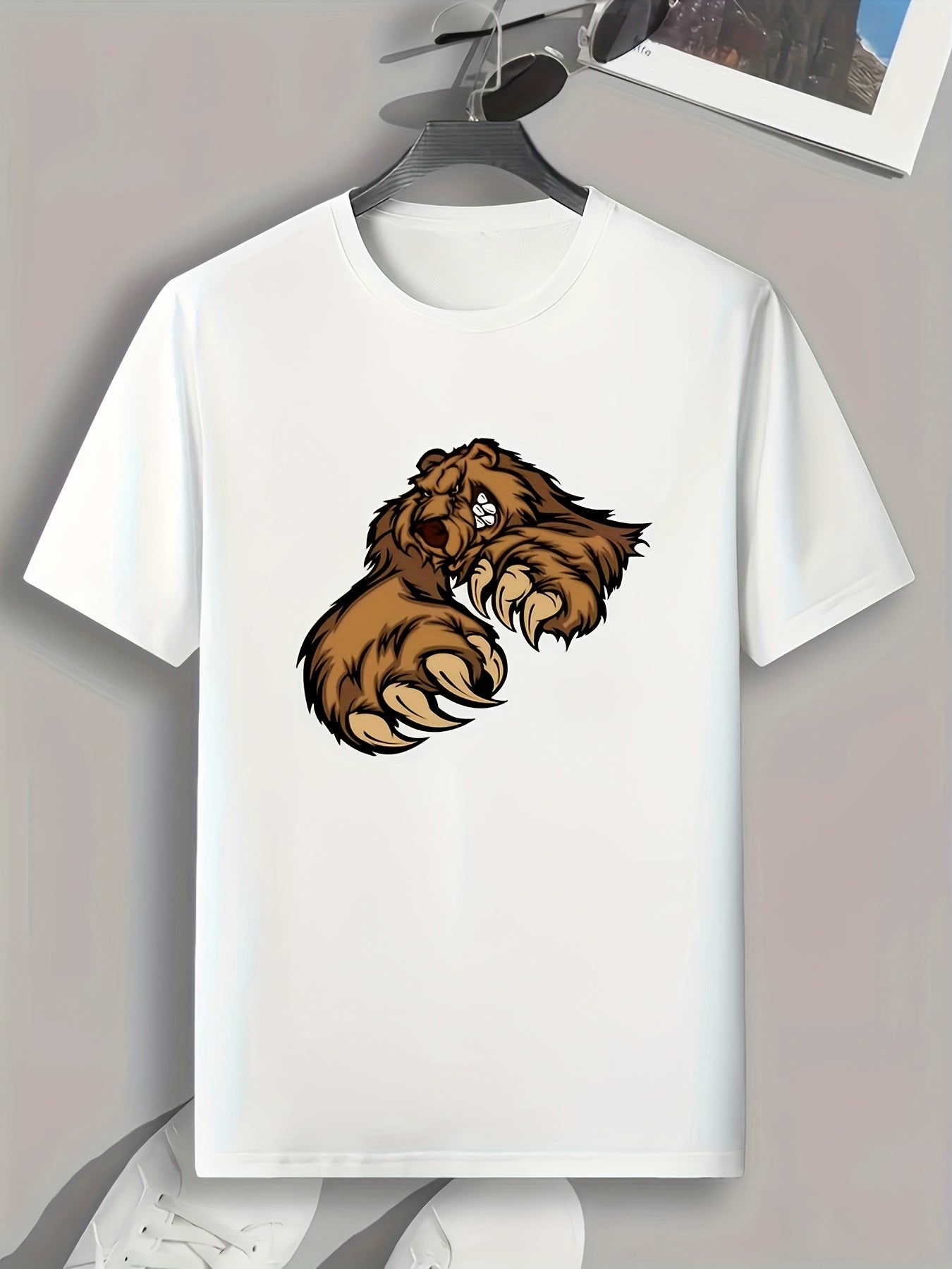 Monster Print Men's Graphic T shirt for Summer