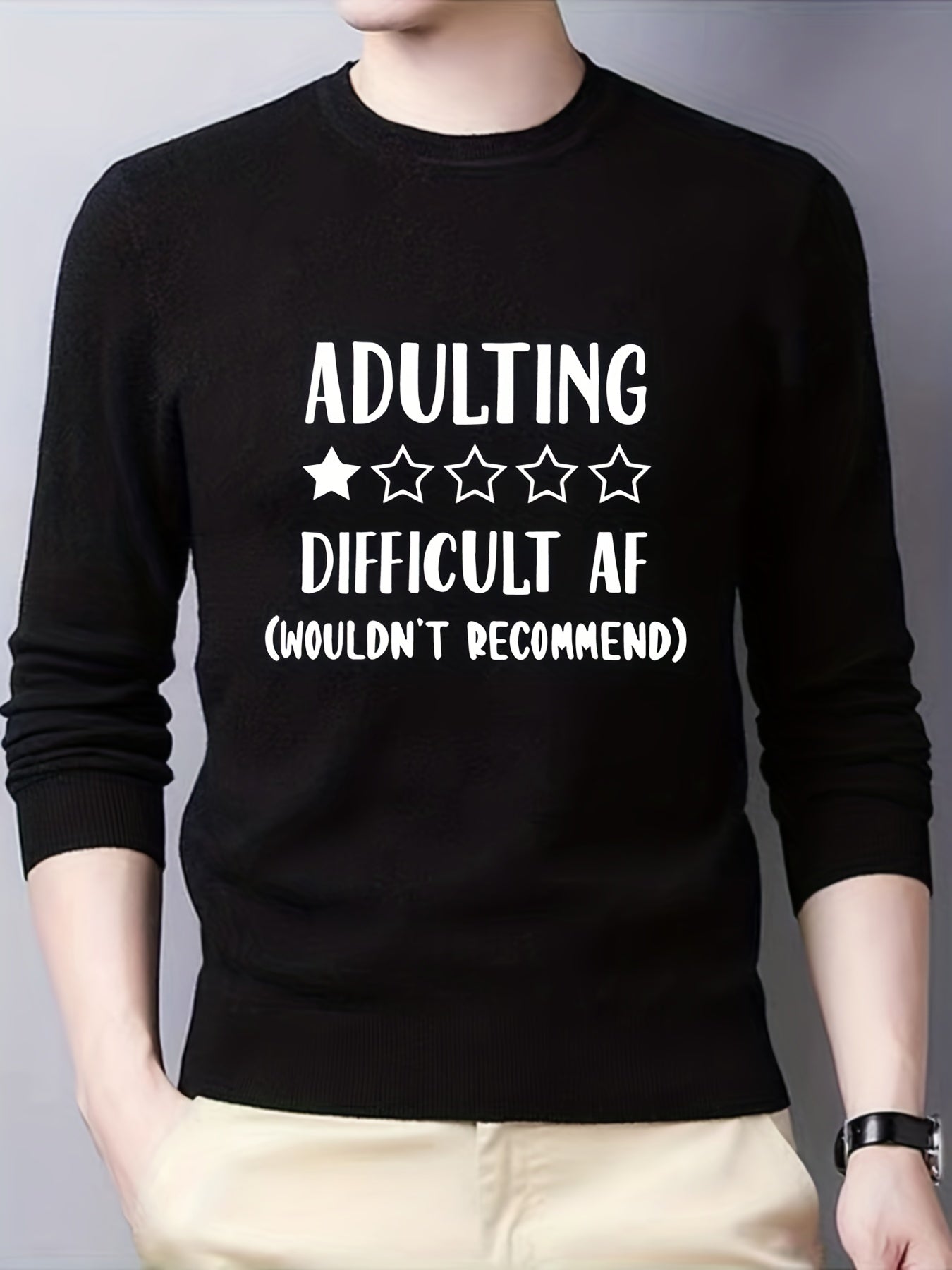 Men's Casual Warm Knitted Sweater for Fall Winter