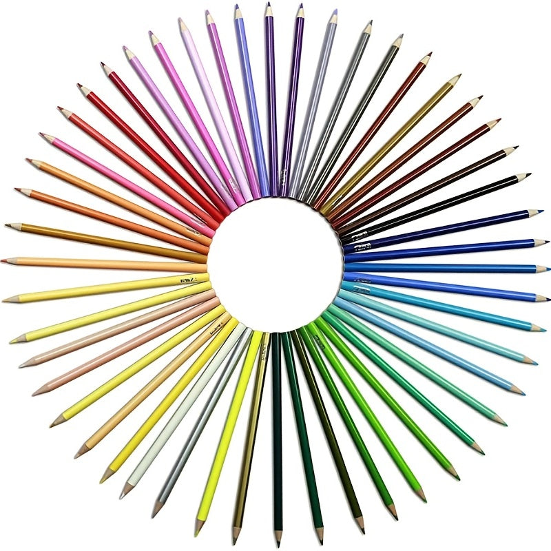 72 Colors Oily Pencil Drawing Sketch Set Soft Wood Pencil