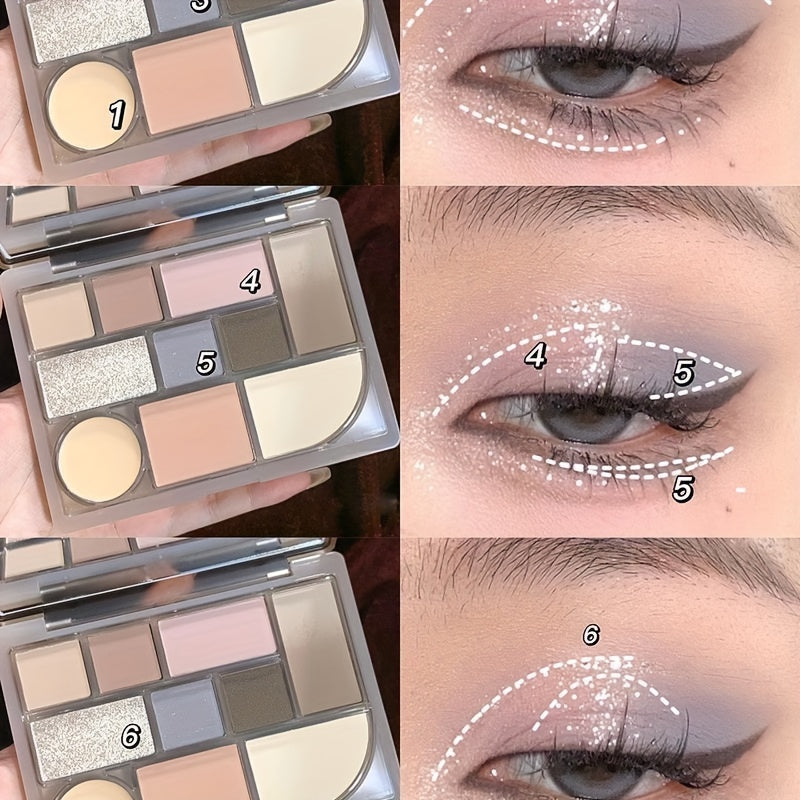 10 Colors Makeup Palette Eyeshadows Blush Contour High gloss Earth Tone