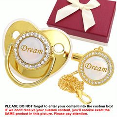 Glitter Crystal Personalized Pacifier for Baby